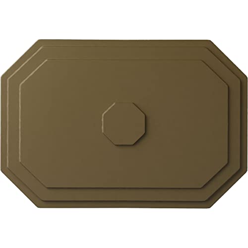 Image of 25 1 /4 inchW x 17 1 /4 inchH x 1 3 /4 inchP Felix Ceiling Medallion, Hand-Painted Mississippi Mud