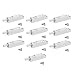 Produktbild FURNICA 10x Türdämpfer Möbeltürdämpfer Grau + Adapter