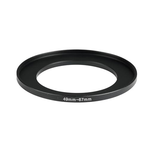 Image of 49-67mm Step-Up Ring Adapter, 49mm to 67mm Step Up Filter Ring for 49mm Lens Install 67mm ND CPL UV Camera Lens Filter(49mm-67mm)