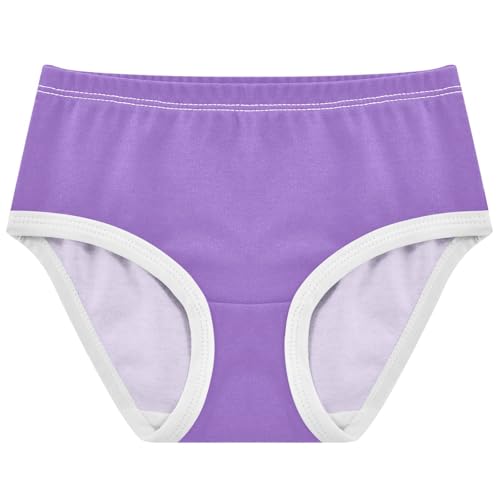 Joisal Amethyst Purple Girls Underwear Toddler 2t Cotton Little Girl Panties Bright Briefs Undies Kids
