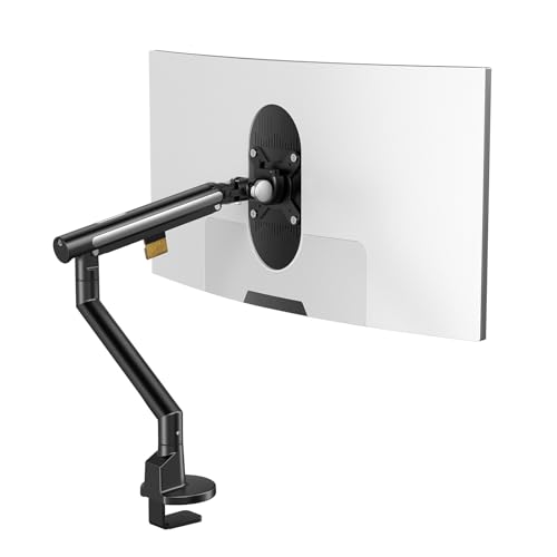 Image of Monitor Arm Stand, 24 to 43 Inch Single Monitor Mount, C Clamp Only, Mechanical Spring Desk Mount, Holds 6.6-26.4 lbs, Fit 75x75 /100x100 VESA,(Black)