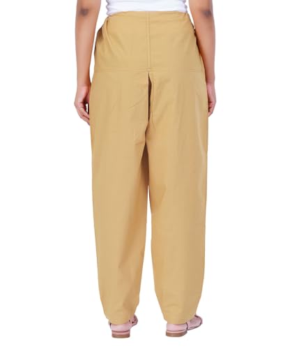 Image of Happy Bunny Salwar Pant - Modern Style Pure Cotton for Women - Ethnic Semi Patiala Trouser - Office,Home - All Day Comfort Wear with Drawstring