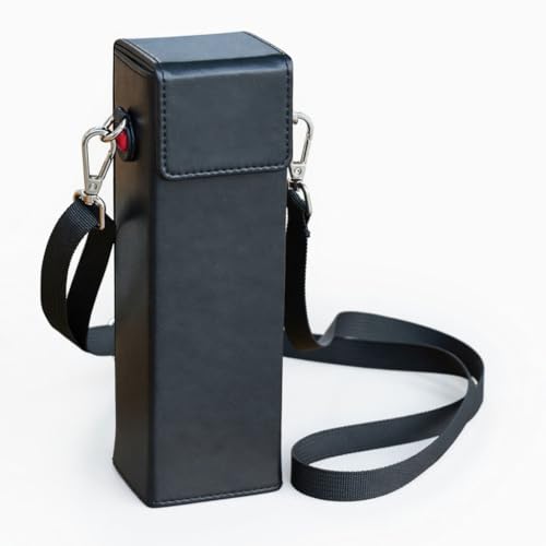 LUNBER-ARMOR�EFor osmo Pocket 4�p�P�[�X PU���U�[ ���U�[�� �X�g���b�v�t�� �ی�P�[�X ���[�o�b�O �|�[�` �L�������O�P�[�X For �I�X���|�P�b�g4 ��p�J�o�[(�u���b�N)