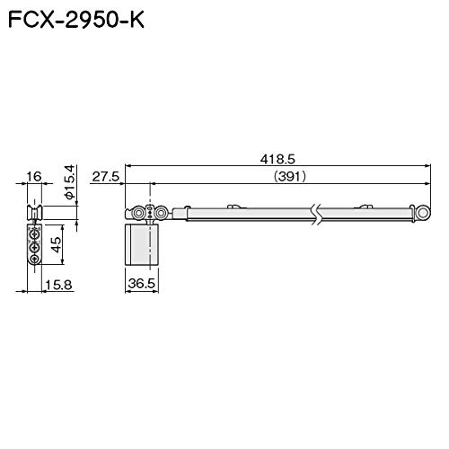 Amazon.co.jp: 2wayソフトクローズ上部吊り車 【アトム】 FCX-2950-K 