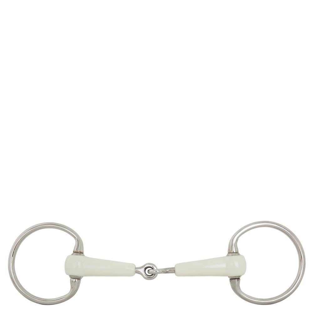 Mors à tête d'olive Combo Comfort BR, canon 18 mm cassé double taille 12,5 pour cheval