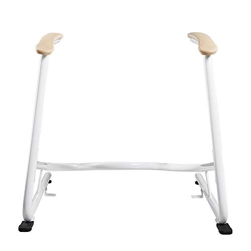 Nachen Toilet Armrest Frame Toilet Surround Rail Carbon Steel Safety Frame With Padded Armrest Height And Width Adjustable Toilet Safety Rails Upturning Safety Frame Toilet #TOP1