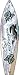SMART BLONDE Surf Wagon Novelty Mini Metal Surfboard MSB-192