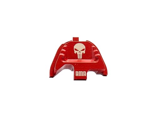 American Made Arms Slide End Cap for Walther PDP – 7075 Aluminum, CNC Machined, Cerakote® Finish, Durable Upgrade (Skull, Ruby Red H-306)