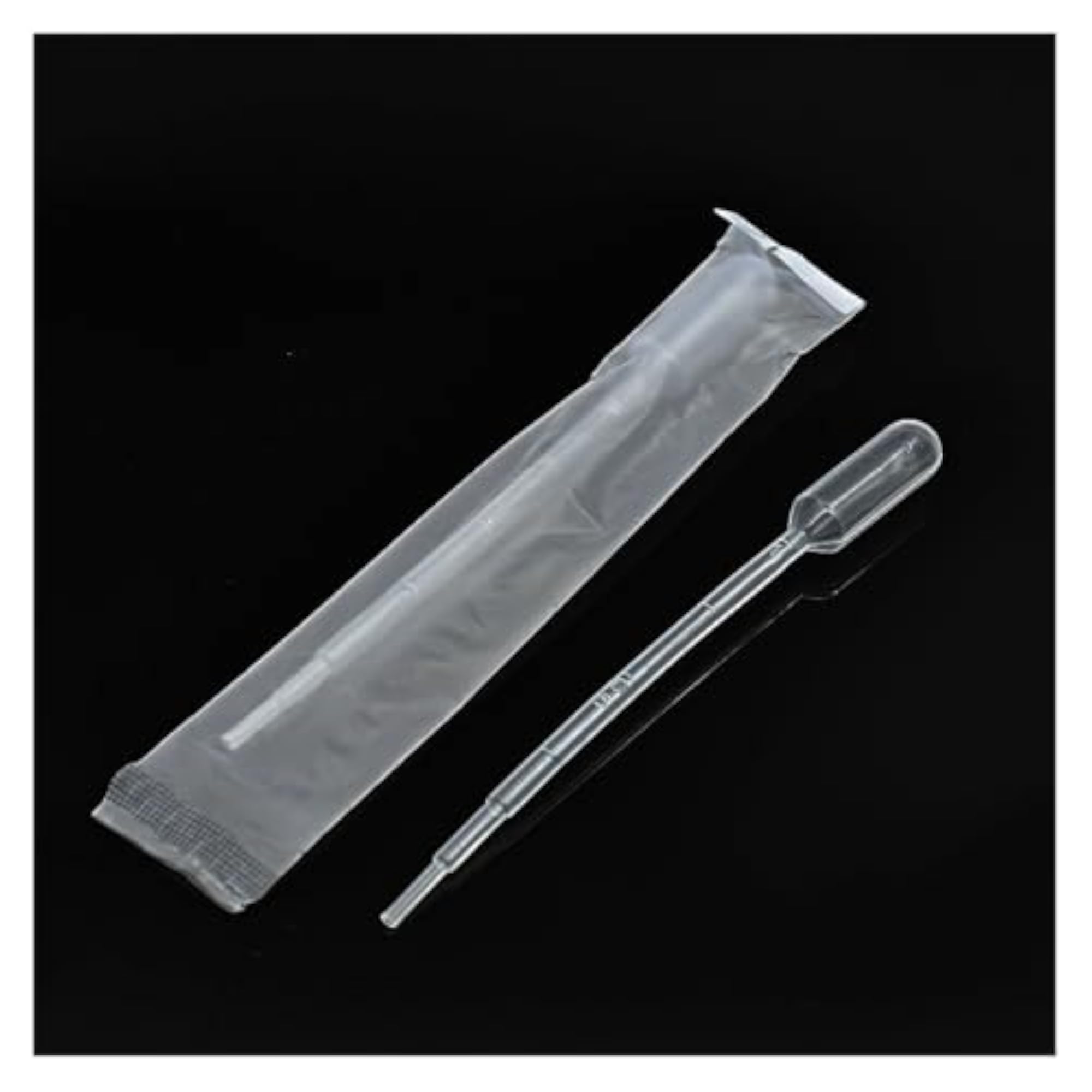 100pcs Sterile Pasteur Pipette Plastic Straw Dropper