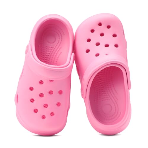 Image of Girls' Clogs for Toddlers & Kids Lightweight Garden Shoes Breathable Slip-on Slides Sandals Slippers Children's Beach Water Shoes
