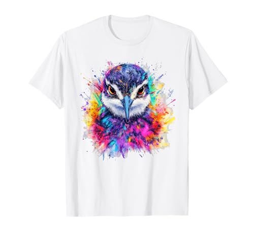 Sandpiper Art Colorido Animal Motif Artwork Sandpiper Camiseta