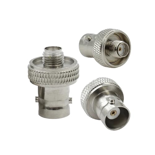 Adaptador BNC macho a SMA hembra de cobre Q9, conector coaxial para cable tipo N, kit de 5