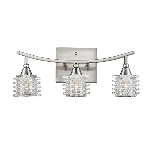 Elk Home 17131/3 Matrix 15'' Wide 3-Light Vanity Light In Satin Nickel #TOP5
