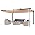 VEVOR 12'x16' Outdoor Retractable Pergola with Canopy, Aluminum Pergola with Retractable Canopy, Modern Style, Sun Shade for Patios, Gardens, Decks, Backyards (Beige)