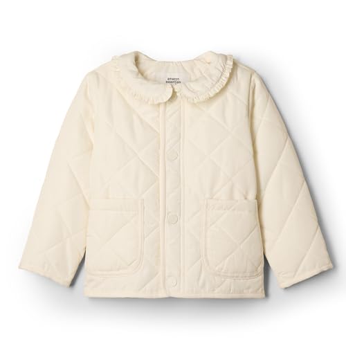 Amazon Essentials Baby Girls Midweight Field Jacket with Ruffle