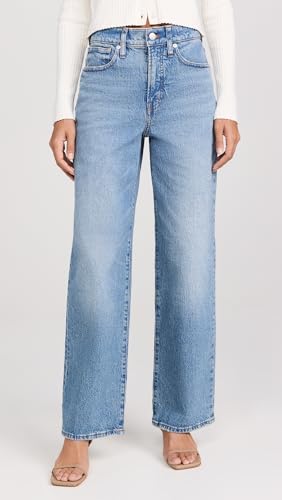 Madewell Women\'s The Perfect Vintage Wide Leg Jeans, Enmore Wash, Blue, 23 - Thumbnail 2