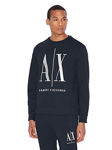 新品　AX　ロゴ トレーナー M　ネイビー　アルマーニ エクスチェンジ　1222 ARMANI EXCHANGE - 新品 AX ロゴ トレーナー M ネイビー