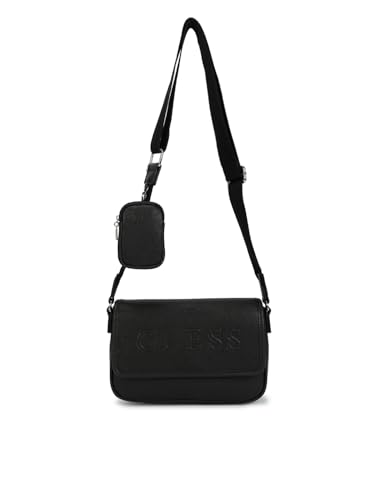 Guess HADDINGTON MINI CROSSBODY FLAP Shoulder, BLA, One Size