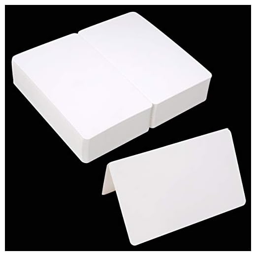 Tarjeta en Blanco Blanca,Tarjetas Plegables de Felicitación de Bricolaje, 100pcs Regalo de Manualidades 9.2x15cm Mensaje de Kraft para Cumpleaños de Boda Baby Shower