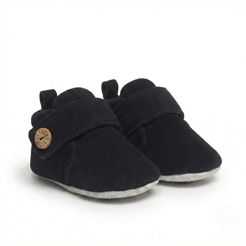 Image of Baby Shoes for Boys & Girls | Baby Boys Shoes | Soft Sole Shoes | Lightweight Breathable Baby Booties | Newborn Shoes (3-12 Months)