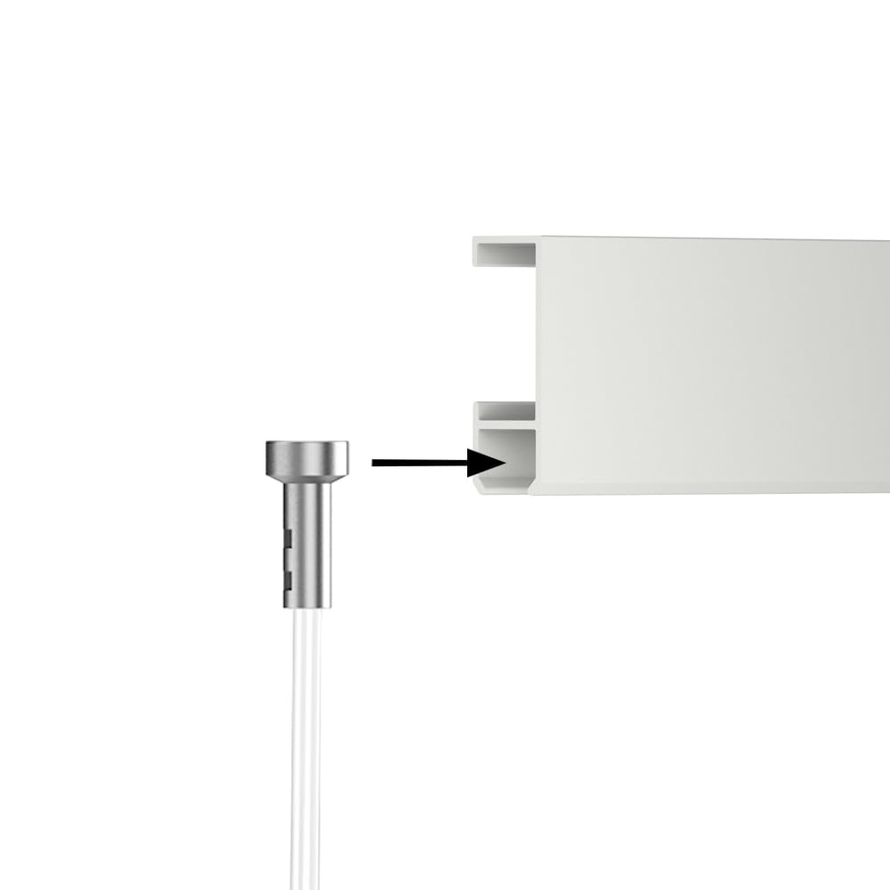 Bilderschienen Galerieschienen Bilderleiste Premium Pro Komplett-Set 6m weiß