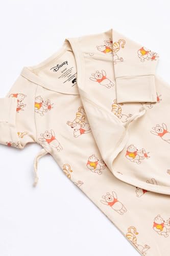 Image of monica + andy Kimono Tie Long Sleeve One Piece, 100% Organic Baby Clothes for Girls & Boys, Preemie, Newborn & Infant