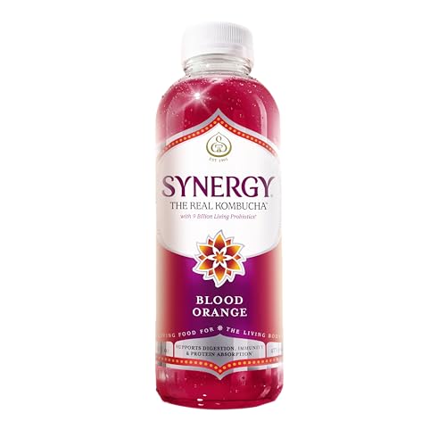 SYNERGY The Real Kombucha - Blood Orange - 16 fl oz Bottle - Raw ...