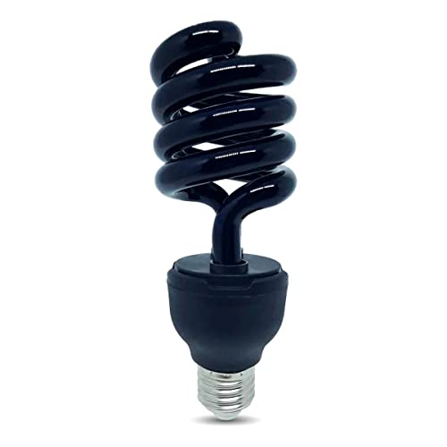 Lâmpada de Luz Negra Fluorescente Ultra Violeta 36w Espiral 110v Ou 220v Efeito Neon Energia UV Fest