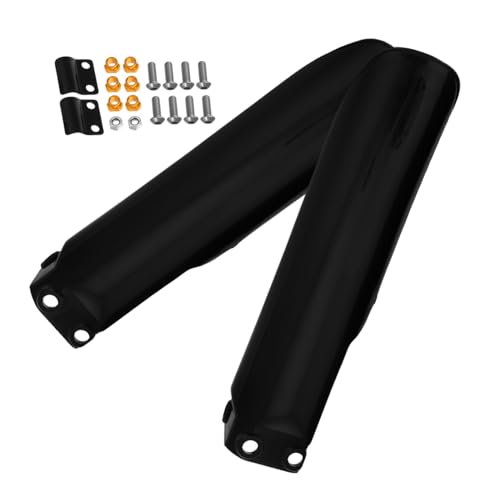 Tapa horquilla delantera de bicicleta TOPBATHY y protector amortiguador negro