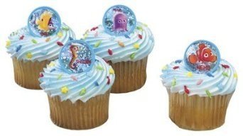 Disney Finding Nemo Friends Cupcake Rings - 24 ct