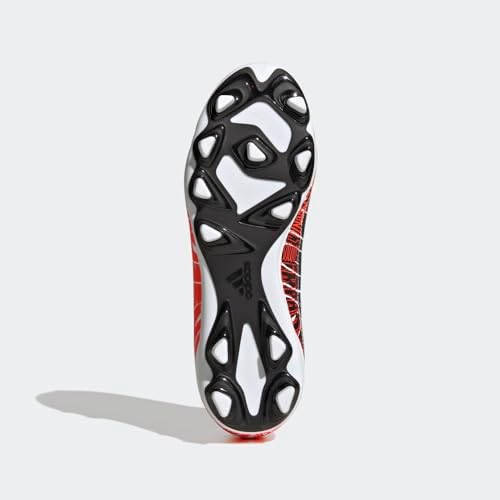 adidas X Speedportal Messi.4 Flexible Ground Soccer Shoe, FTWR White/Core Black/Solar Red, 4 US Unisex Big Kid | Image 3