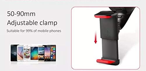 TRUE LINE Automotive Dashboard Car Windshield Cell Phone Holder Mounting Kit Clamp (Black/RED)