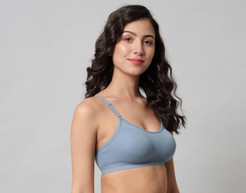 Image of Women's Cotton Non Padded Sports Gym Yoga Daily Workout Sports Bra Combo for Girl Pack of 6
