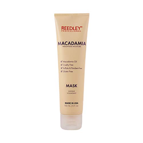 Reedley - Masque Macadamia Volumisant - Masque Cruelty Free - Sans Gluten - Masque Sans Sulfate et Sans Paraben - Brillance, Hydratation et Renforcement du...