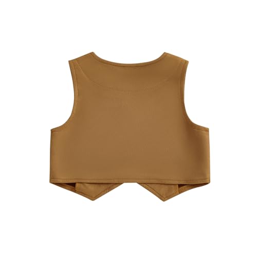 Little Girls Fringe Western Vest Tassel Cropped Country Jacket Toddler Girl Fall Outfits Hippie Vintage Clothes3