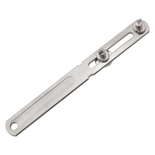Guifeng Faucet Built in Filter Wrench Aerator Cartridge Key Removal Tool Silver Iron Adjustable Replacement Parts for Kitchen Sink Fits Inner Diameter 0.43-2 Inches