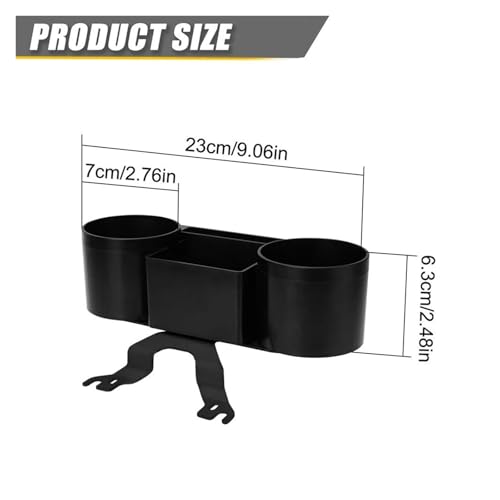 Porte-gobelet double Fiat Ducato 2007-2014 avec support de fixation