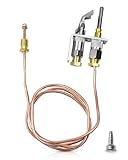 Q314A4586 Pilot Burner with Thermocouple Assembly Compatible with Honeywell TRC Q309 Q340 Q390 or Q313 Thermopile, Gas Furance Pilot Burner Replace Q314A-CSC