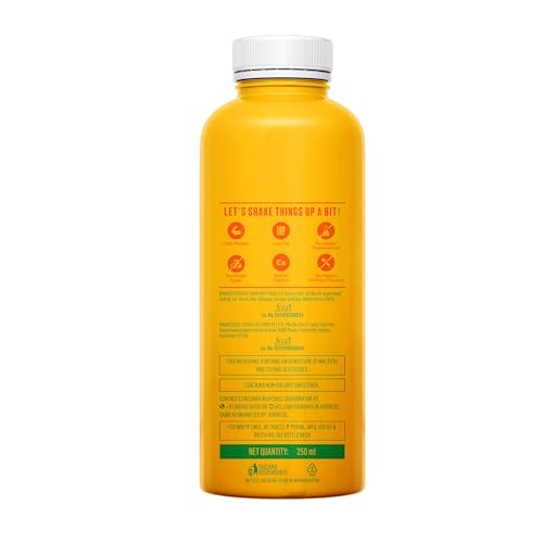 Image of Yogabar 26g Protein Shake- Mango Rizz | 26g Protein Milkshake with No Added Sugar | Ideal for Early Mornings, Pre & Post Workouts Energy Drink | 1500ml (6 Bottles, 250ml each)