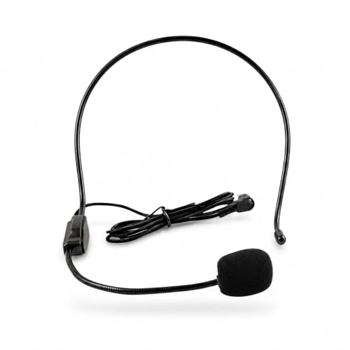 Image of Drumstone Professional Wired Headset Microphone with Noise Reduction, Adjustable Headband Mic for Teaching, Online Classes, Gaming, Streaming, Recording, Presentations & Fitness Events