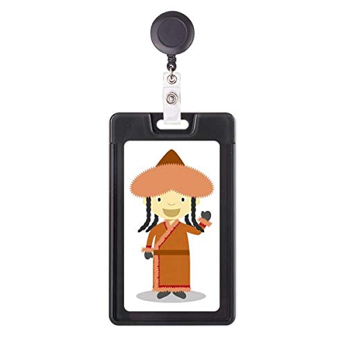 Étui rétractable pour badge Smile Overcoat Mongolie idéal au bureau et à l'hôpital