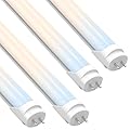 JESLED Dimmable T8 LED Tube Lights 3FT, 18W 2520LM, 6 Color Temperatures (3000K-6500K), Type A+B Plug & Play/Ballast Bypass, 36Inch Fluorescent Replacement, Frosted, Dual-Ended, 4 Pack, ETL Listed