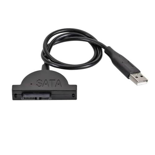 Cable adaptador USB 2.0 a M1ni Sata 15 cm negro miniatura 2