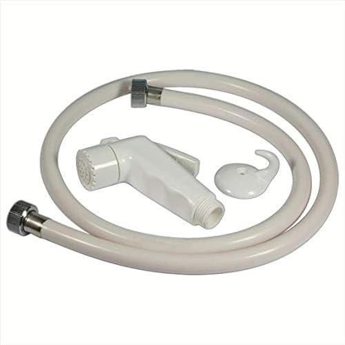 Giada Muslim Toilet Shower Spray kit White with flexible hose and wall bracket