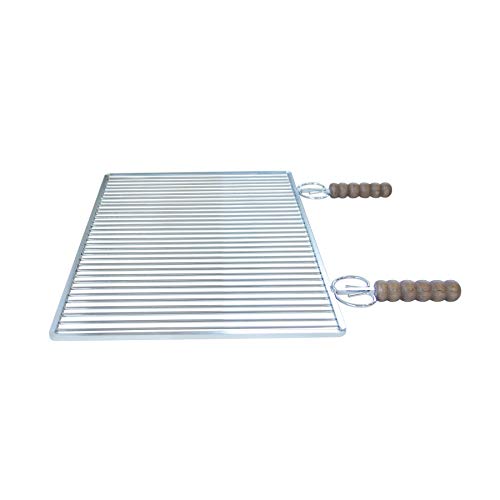 BG95 GRATICOLA ACCIAIO CROMATO CM 60X40 - CRUCCOLINI