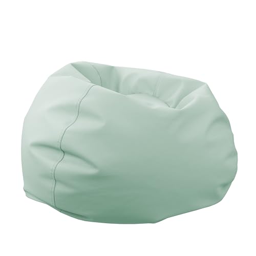 FDP Essentials 30" Round Vinyl Bean Bag - Aloe, 15164-347 by Factory Direct Partners - Used condition - Image 7