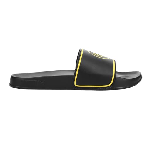 PUMA Herren Leadcat 2.0 Schiebe-Sandalen, Schwarz-Cyber-Gelb, 46 EU