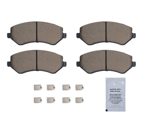 Image of HUSCH D856 Front Ceramic Brake Pads Kit Fit For Chrysler Town & Country 2003-2007, For Chrysler Voyager 2001-2003, For Dodge Caravan 2001-2007, For Dodge Grand Caravan 2001-2005