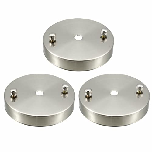 Tool parts Retro Ceiling Light Plate Base Chassis Disc Pendant Accessories Nickel 3pcs