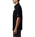 Columbia Men's Low Drag Offshore Short Sleeve Shirt, UPF 40 Protection, Moisture Wicking Fabric, Black, Large